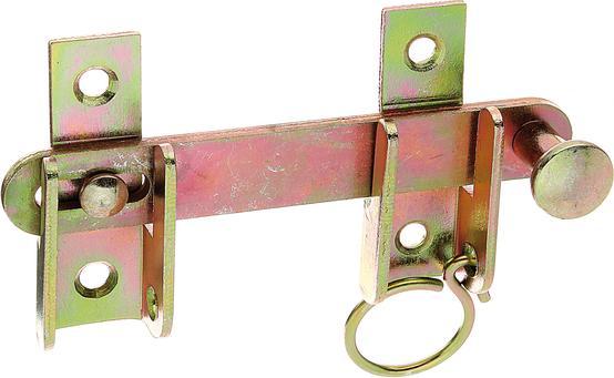 Actual product image Alberts Knock-in shutter with arresting device 120 x 20 mm, galvanised yellow (20 pcs.)