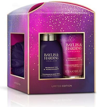 Baylis & Harding Limitierte Geschenkbox Feige-Granatapfel - Geschenkset mit Badeschwamm