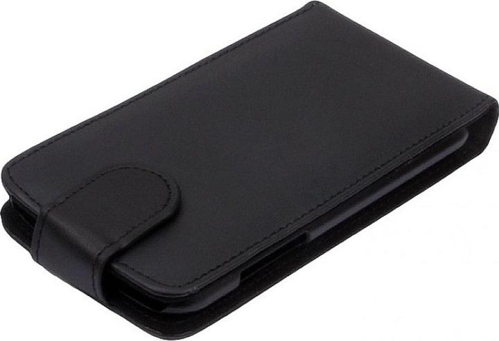 Produktbild König Design Handyhülle Tasche für Handy Samsung Galaxy J1 SM J100 Schwarz (Samsung Galaxy J1)