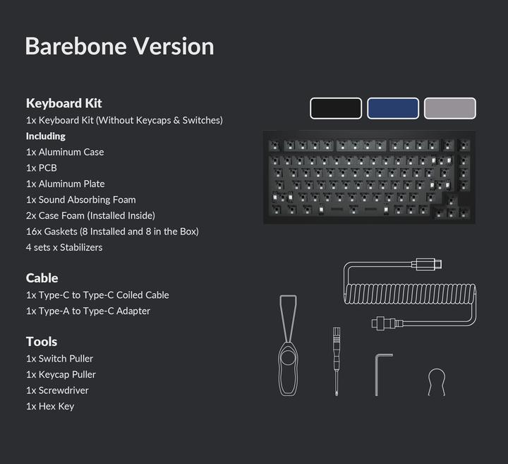 Immagine prodotto Keychron Q1 QMK Barebone (CH, Cablato)
