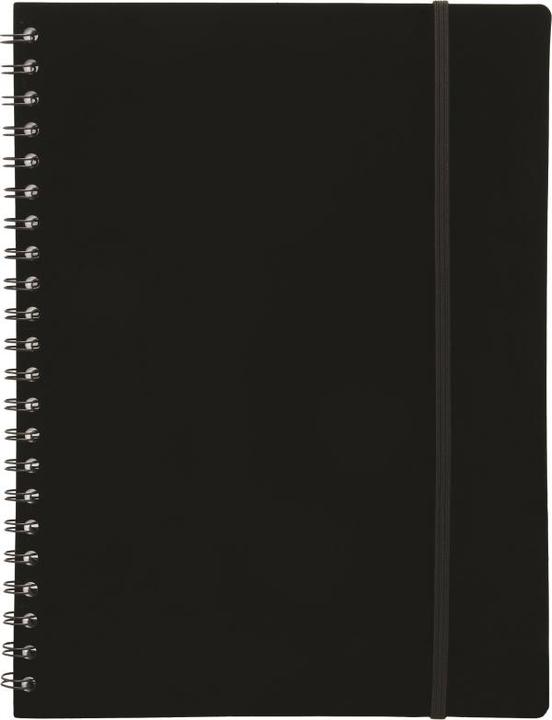 Image du produit Büngers Notesbog A4 plast med spiralryg sort (A4)