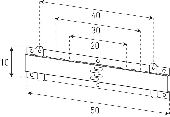 Produktbild Sonorous Surefix 410,superslim Wandhalterung für TVs bis 50" (Wand, 50", 50 kg)