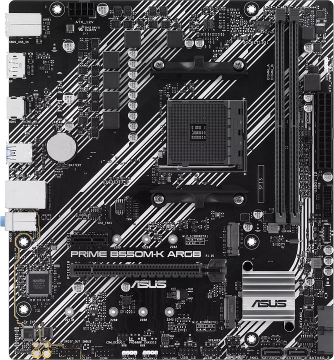 Produktbild ASUS B550M-K (AM4, AMD B550, mATX)