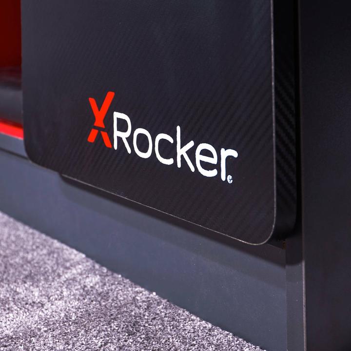 Image du produit X Rocker Carbon-Tek Gaming TV Board avec éclairage LED - gris/rouge