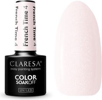 Immagine prodotto Claresa French Time Smalto UV per unghie 5ml - Confezione da 4 (Vernice UV gel)