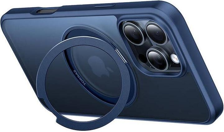 Actual product image Torras Ostand Pro Case for iPhone 16 ProMax (Blue) (Apple iPhone 16 Pro Max)