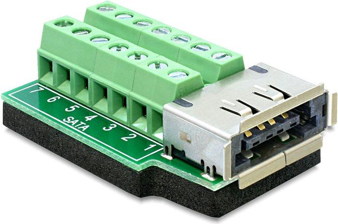 Image du produit Delock Bloc terminal eSATApd femelle avec pad (Extension)
