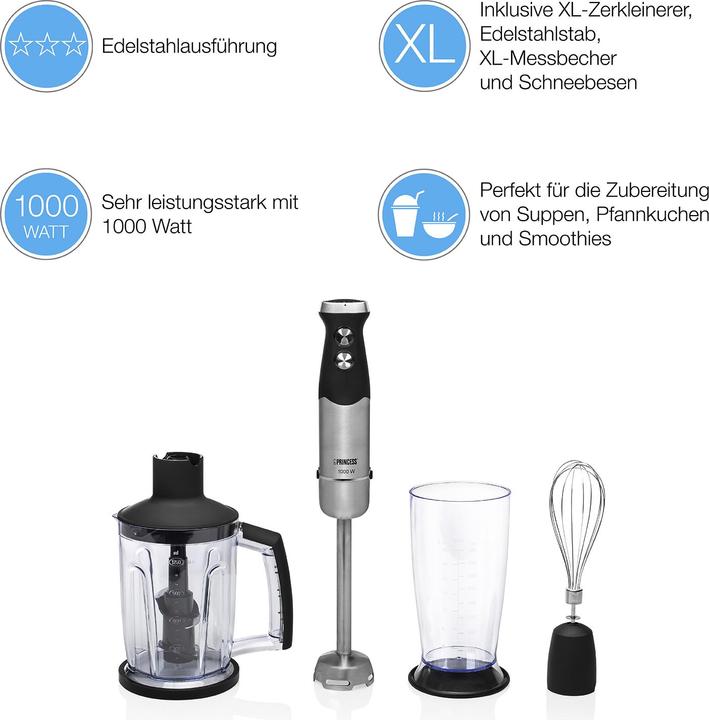 Productafbeelding Princess Staafmixerset (EU-stekker)