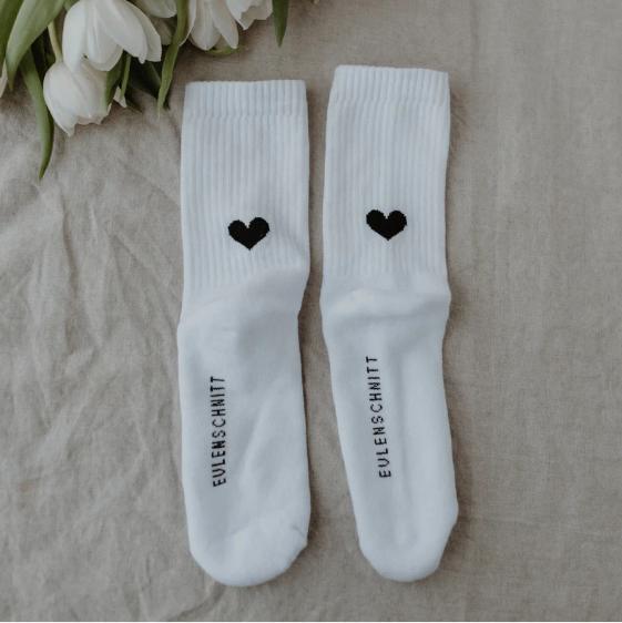 Eulenschnitt Socken Herz 39-42 - von (39 - 42)