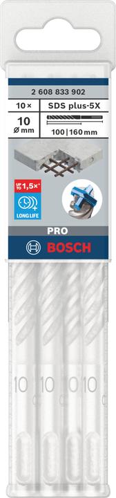 Produktbild DIY PRO SDS plus-5X Hammerbohrer, 10 x 100 x 160 mm (10 Millimeter)