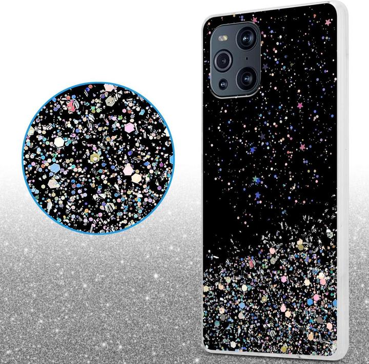 Produktbild Cadorabo TPU Hülle für Oppo FIND X3 PRO mit Glitzer (Oppo Find X3 Pro)