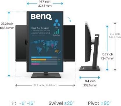 Actual product image BenQ BL2790QT (2560 x 1440 pixels, 27")
