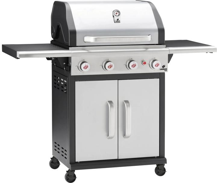 Landmann Triton FlexX PTS 4.0 Gas Grill, 4 Burners, Stainless Steel