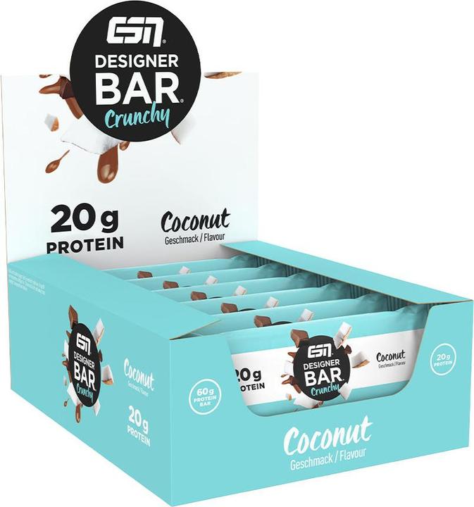 Actual product image ESN Designer Bar Crunchy (Coconut, 12 pcs., 720 g)