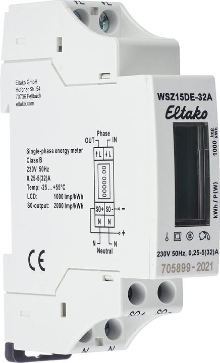 Image du produit Eltako Compteur de courant alternatif non étalonné