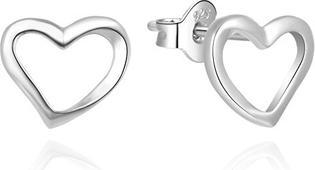 Beneto Delicate silver earrings Hearts AGUP2315L for kids