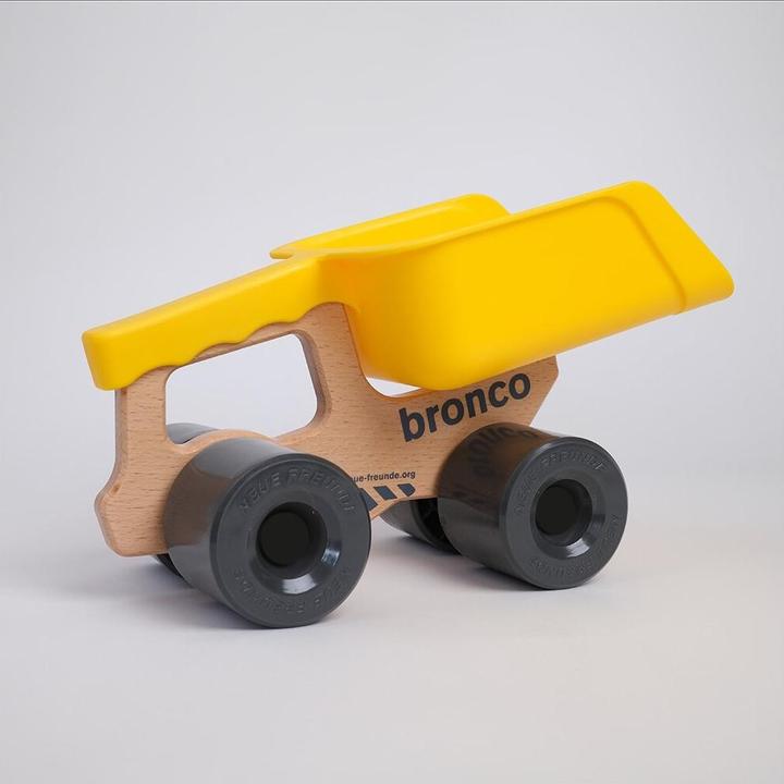 Image du produit Neue Freunde Bronco - Camion pelle en bois avec pelle amovible pour enfants
