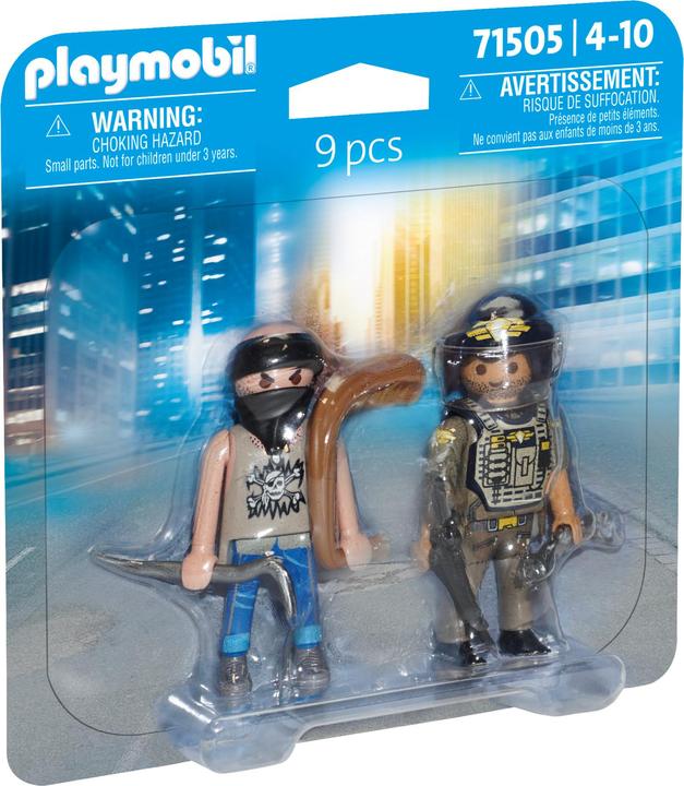 Image du produit Playmobil DuoPack SWAT & Bandit (71505, Playmobil City Action)