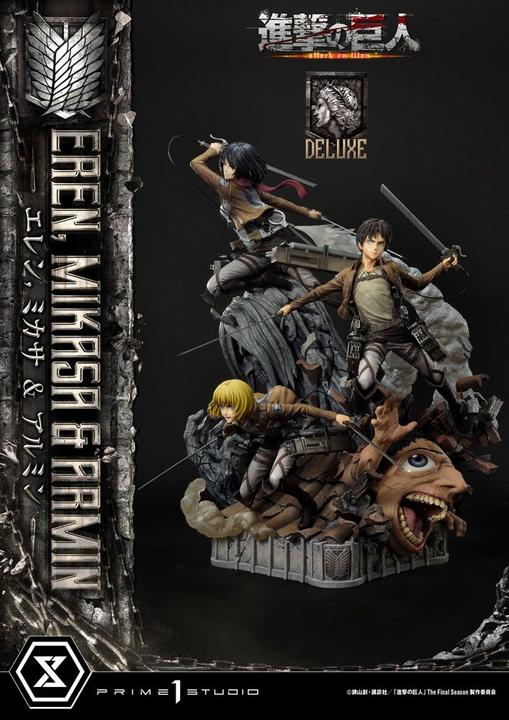 Produktbild Prime 1 Studio Attack on Titan Ultimate Premium Masterline Statue Eren, Mikasa, & Armin Deluxe Bonus Version 72 cm