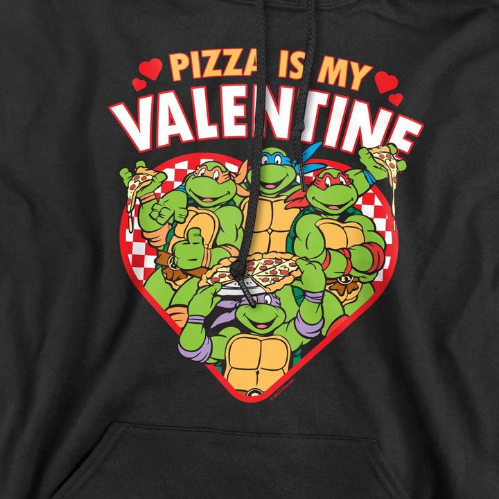 Immagine prodotto Teenage Mutant NT Pizza Is My Valentine Felpa con Cappuccio Uomo (XXL)