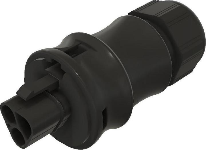 Actual product image 96.032.4153.1 Gesis IP68, 3-pin plug M air screw press 10 - 14 mm, black