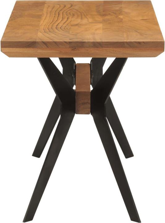 Immagine prodotto VidaXL Panca da sala da pranzo panca da cucina panca in legno massiccio di acacia acciaio (110 cm)