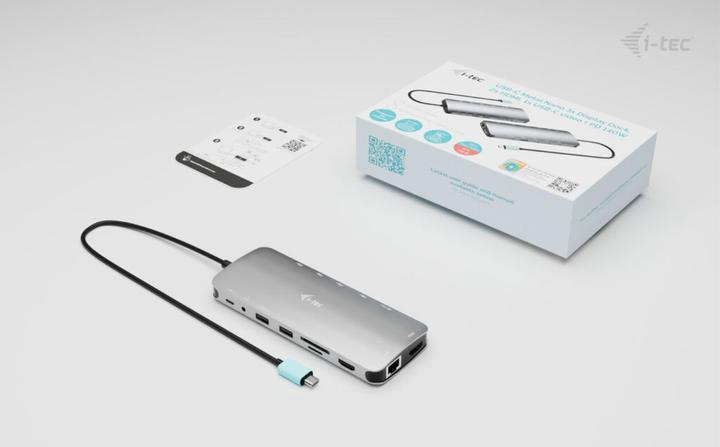 Actual product image i-tec USB-C Nano 3x LCD Dock (USB-C, 3 Ports)