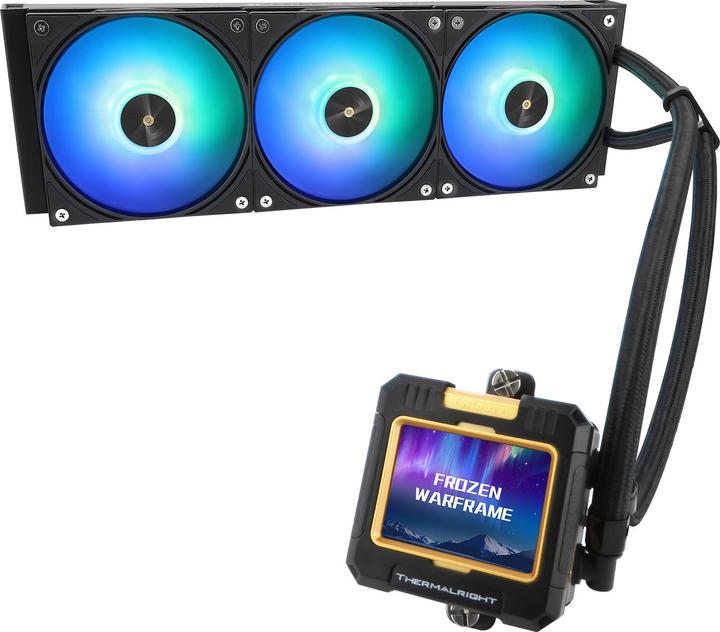Actual product image Thermalright Frozen Warframe 360 Black ARGB - AIO, 360mm, LCD
