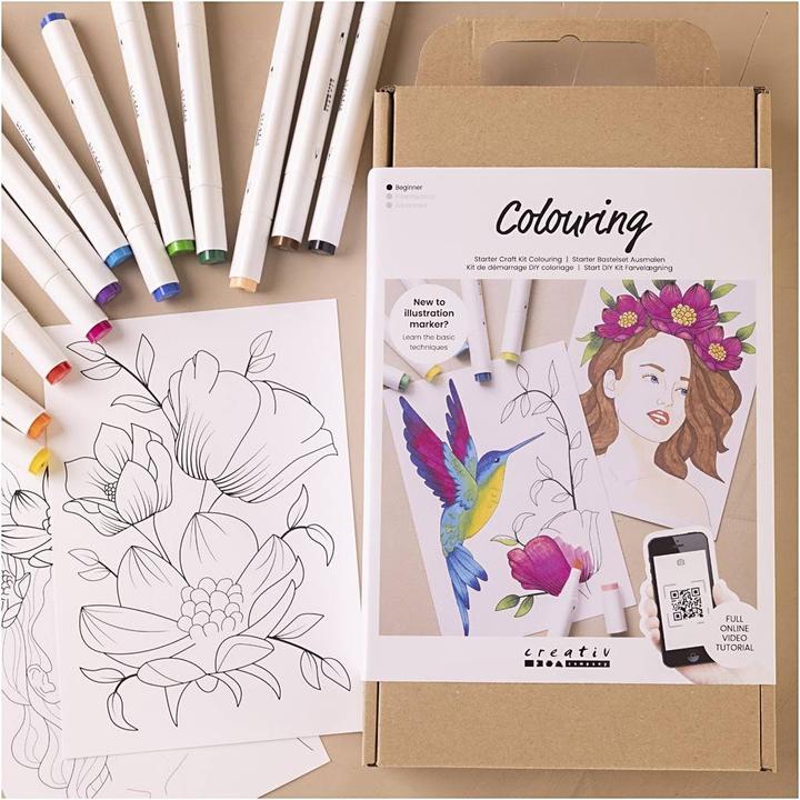 Image du produit Creativ Company Kit de bricolage - Coloriage - Brosse à dessin (970839)