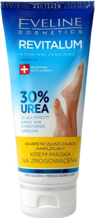 Eveline Revitalum 30% Urea Cream-Mask for keratoses-exfoliating scrapings 100ml (Fussmaske, 100 ml)