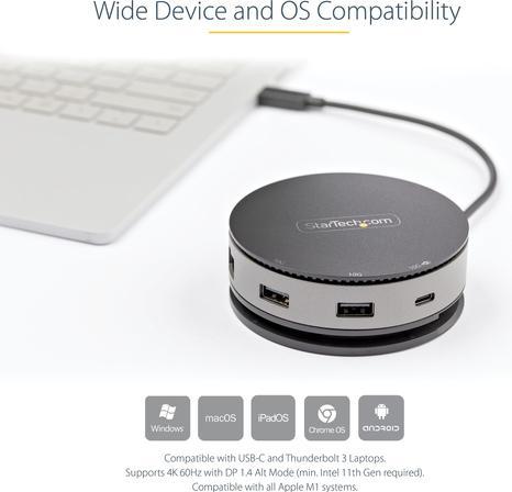 Produktbild StarTech .com USB C Multiport Adapter (USB-C, 2 Ports)