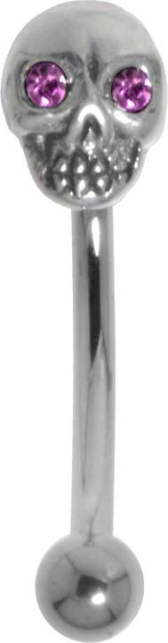 Bijouteria Augenbrauenpiercing (Chirurgenstahl 316L, Kristall, Silber 925)