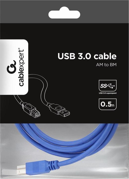 Produktbild Gembird USB-Kabel USB Typ A (M) bis USB Type B (M) (1.83 m, USB 3.0)