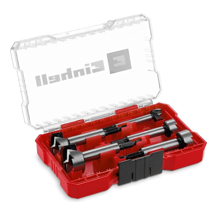 Actual product image Einhell 706003 Forstner bit set 15 mm, 20 mm, 25 mm, 30 mm, 35 mm 1 set (35 mm, 15 mm, 30 mm, 20 mm, 25 mm)