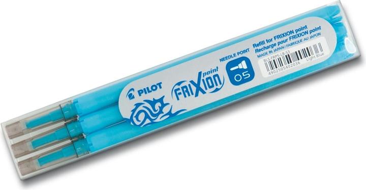 Produktbild Pilot FriXion Refill Point Set Set à 3 (Ersatzmine, Hellblau, 0.25 mm)