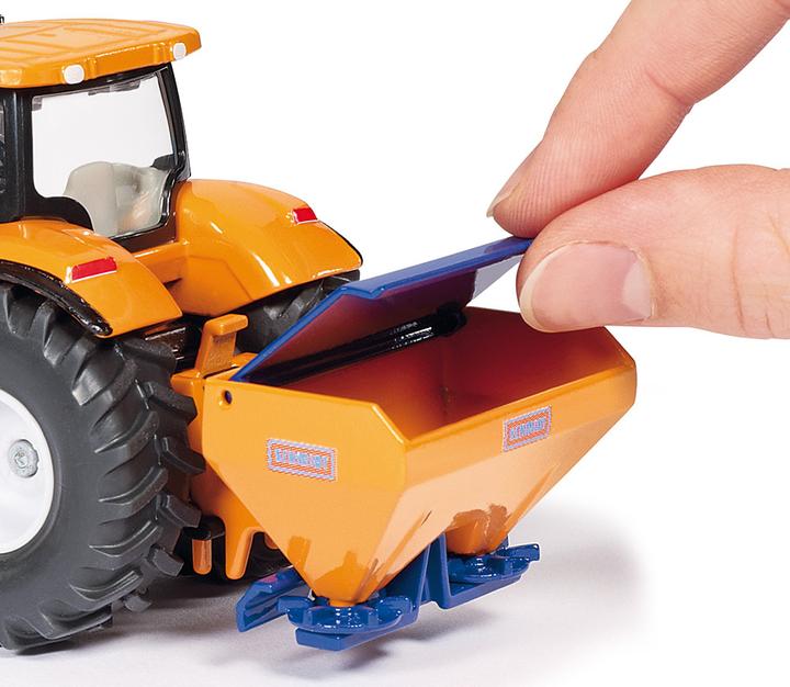Actual product image Siku Tractor with clearing blade and spreader