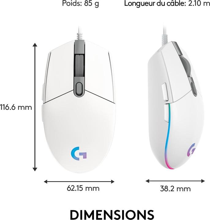 Image du produit Logitech G G203 Lightsync (Filaire)