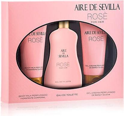 Actual product image Instituto Español Aire De Sevilla Rose For Her Edt Spray 100 ml Sets (Fragrance set)