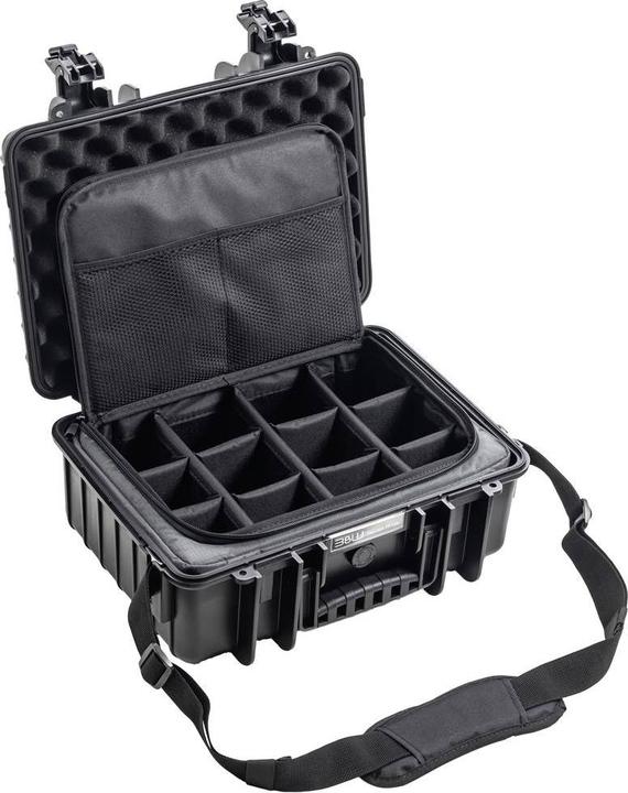 Produktbild B&W International B&W Outdoor Koffer Typ 4000 schwarz mit Fototasche (Fotokoffer, 16.60 l)