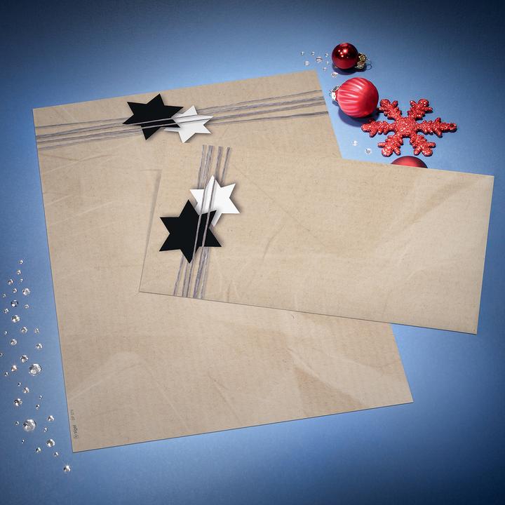 Actual product image Sigel Envelopes C6/5 DU079 Christmas Wrapping 50 pcs. (110 x 220 mm, 50 x)