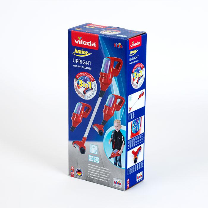Immagine prodotto Theo Klein 6720 Carrello per le pulizie Vileda con aspirapolvere verticale I Include vari accessori tra cui moc