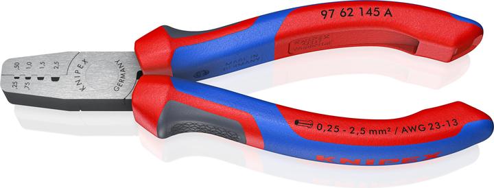 Actual product image Knipex Crimping Pliers for wire ferrules (145 mm)