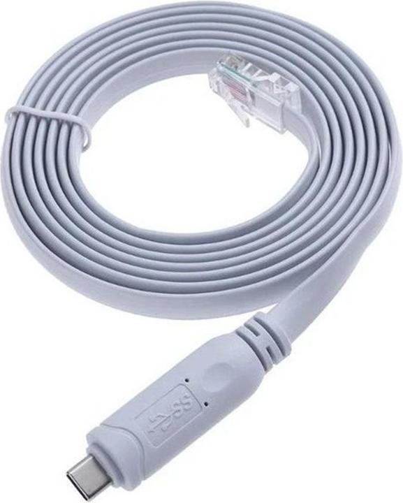 Actual product image MicroConnect USB-C - RJ45 Console Cable M-M (S/UTP, CAT8.2, 1.80 m)