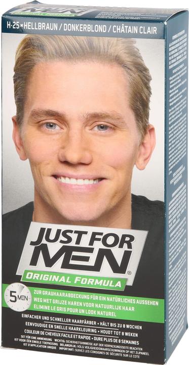 Image du produit Just For Men Shampooing colorant de soin brun clair, 60 ml de shampooing (60 ml, Shampoing liquide)