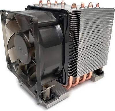 Dynatron S6 Intel 4677 3U active aluminium heat sink with cooling fins and heat pipes in contact (91 mm)