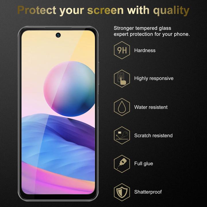 Produktbild Cadorabo Vollbild Displayschutzglas (3 Stück, Xiaomi Redmi Note 10 5G, Xiaomi Poco M3 Pro 5G)