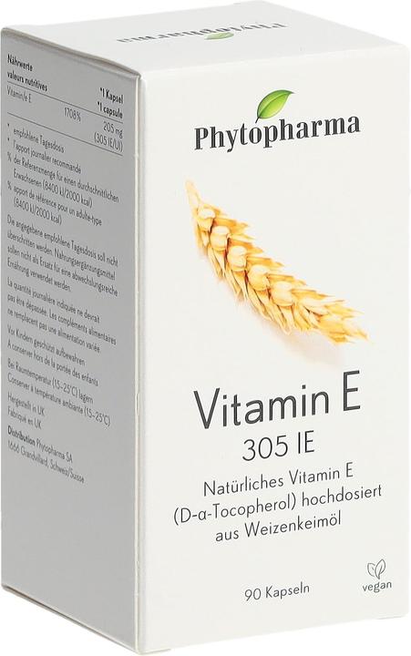 Phytopharma Vitamin E Kaps 305 IE Ds 90 Stk (90 Stück, Kapseln, 100 g)
