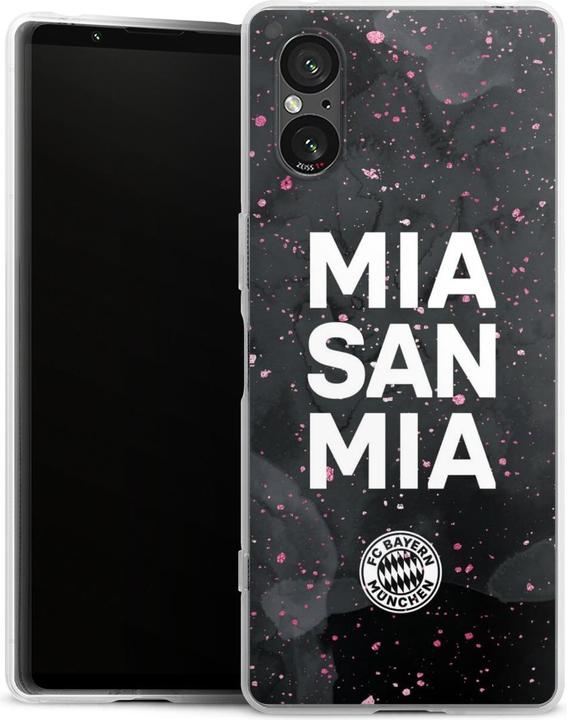 Produktbild DeinDesign Silikon Hülle für Sony Xperia 5 V Handyhülle Case Smartphone Schutzhülle Girl Style FC Bayern (Sony Xperia 5 V)