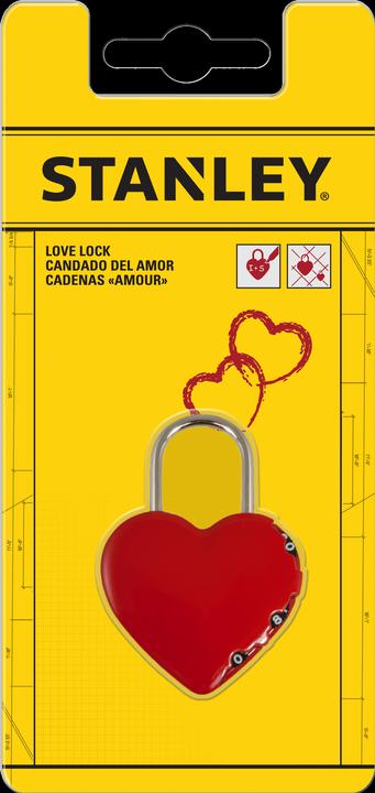 Actual product image Stanley Heart shape padlock