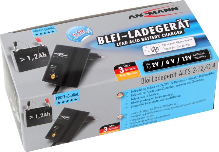 Immagine prodotto Ansmann Caricatore ALCS212 0,4 (6V, 12V, 0.40 A)
